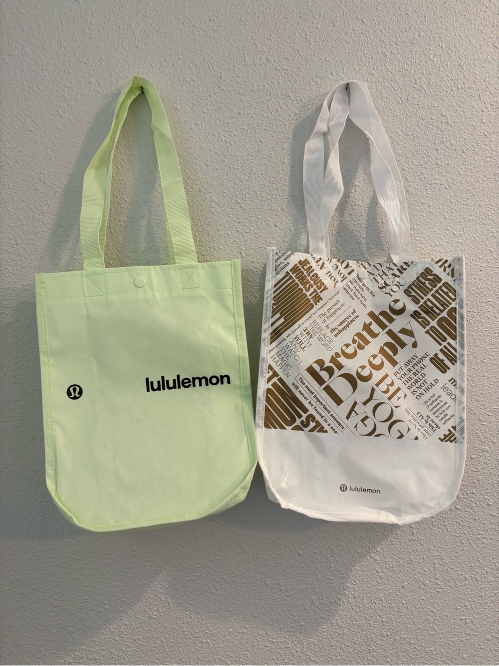 lululemon athletica Reusable Tote Bags (two bags)